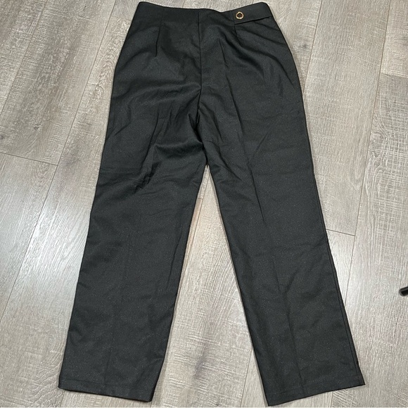 MOTF SHEIN Straight Leg Pant Work Size L black shimmer - Picture 9 of 14